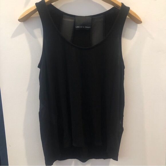 Harlowe & Graham Tank with sheer back panels - Picture 2 of 9